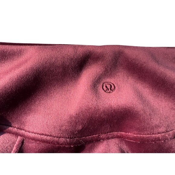 Lululemon Scuba High-Rise Mini Skirt Velvet XL Plush Stretch Garnet NWT LW8AL9S - Picture 6 of 16